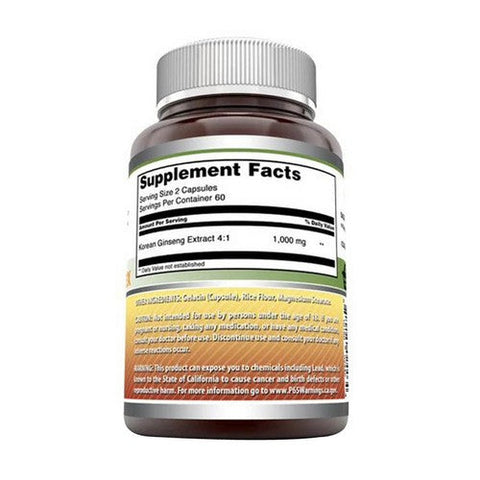 Amazing Nutrition, Amazing Formulas Ginseng Complex, 1000 mg, 120 Caps Amazing Nutrition
