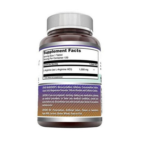 Amazing Nutrition, Amazing Formulas L-Arginine, 1000 mg, 120 Tabs Amazing Nutrition