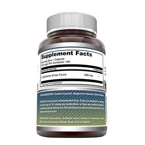 Amazing Nutrition, Amazing Formulas L-Glutamine, 500 mg, 120 Caps Amazing Nutrition