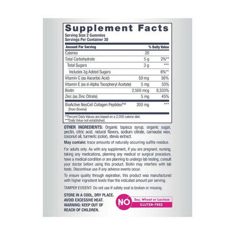 Neocell Laboratories, Hair, Skin & Nails Beauty Builder Gummies, 60 Count Neocell Laboratories