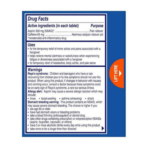 Alka-Seltzer, Hangover Relief Formulated For Fast Relief Of Headaches Body Aches and Mental Fatigue, 20 Tabs Alka-Seltzer