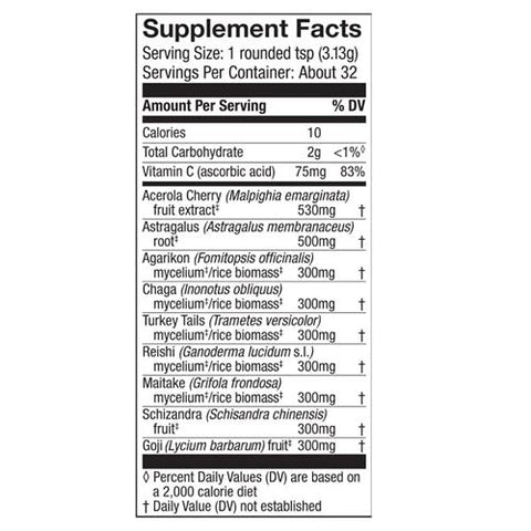 Host Defense, MycoBotanicals Immune Powder, 100 Grams Host Defense