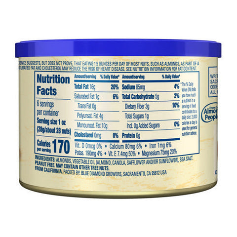 Blue Diamond, Roasted Salted Almonds, 6 Oz(Case Of 12) Blue Diamond