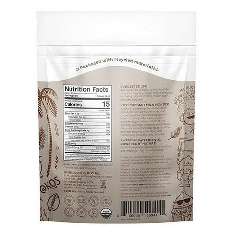 Kos, Organic Coconut Milk Powder, 6.3 Oz Kos