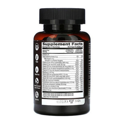 Yum-V's, Strong Earth Organic Vitamin C Vitamin D3 Zinc For Kids, 60 Gummies Yum-V's
