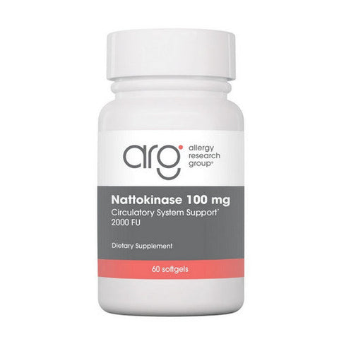 Nutricology/ Allergy Research Group, Nattokinase NSK-SD 2000 Fibrinolytic Units, 100 Mg, 60 Softgels