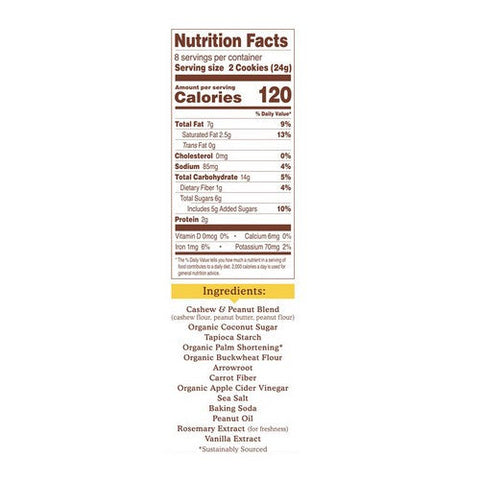 Simple Mills, Nut Butter Stuffed Sandwich Cookies Peanut Butter, 6.7 Oz (Case Of 8)