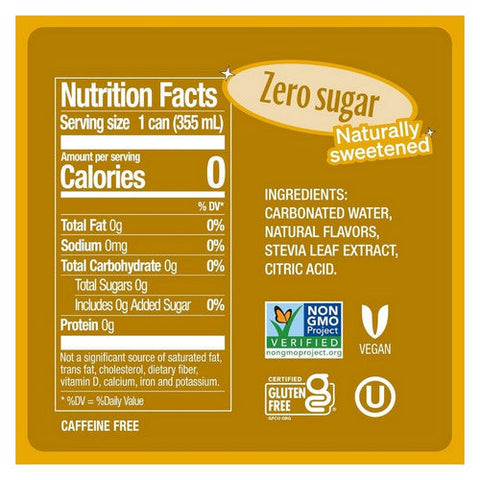 Zevia, Soda Cream Zero Calorie, 144 Oz (Case Of 2) Zevia