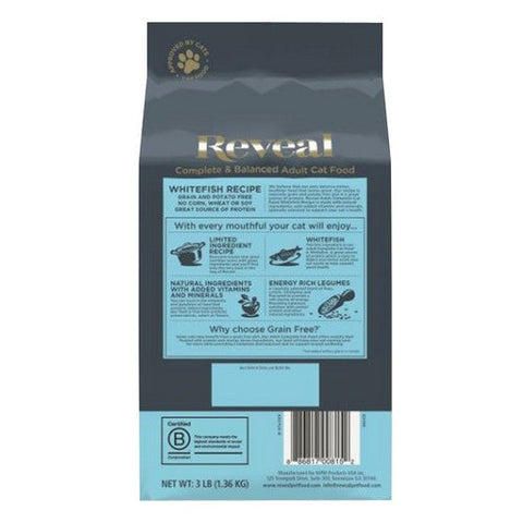 Reveal, Adult Complete Whitefish Recipe Cat Food, 3 Lbs (Case Of 3) Reveal