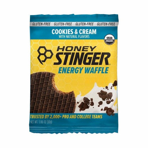 Honey Stinger, Cookies And Cream Gluten-Free Energy Waffle, 1.06 Oz(Case Of 12) Honey Stinger