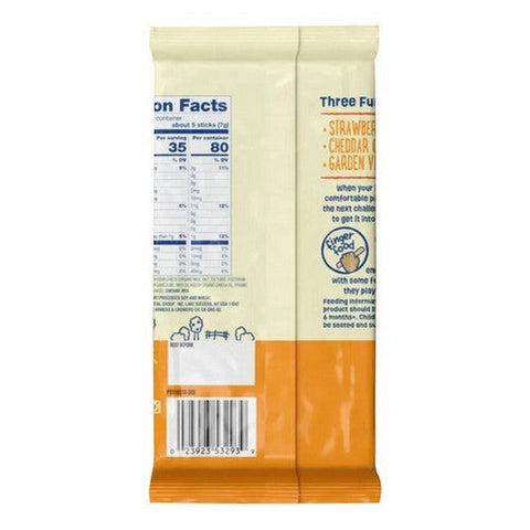 Earth's Best, Organic Crunchy Sticks Cheddar, 0.56 Oz (Case Of 5) Earth's Best