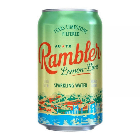 Rambler, Lemon Lime Sparkling Water, 96 Oz(Case Of 3) Rambler