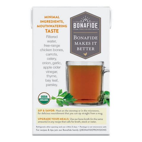 Bonafide Provisions, Organic Chicken Bone Borth Dry No Salt Added, 16.9 Oz(Case Of 6)