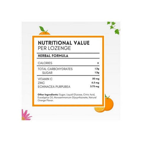 Herbion Naturals, Zinc Echinacea And Vitamin C Lozenges With Natural Orange, 25 Count Herbion Naturals