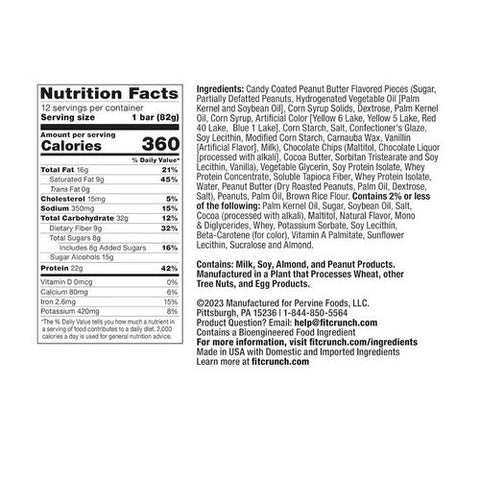 Pure Protein, Fit Crunch Loaded Cookie Bar Peanut Butter Blast, 12 Count Pure Protein