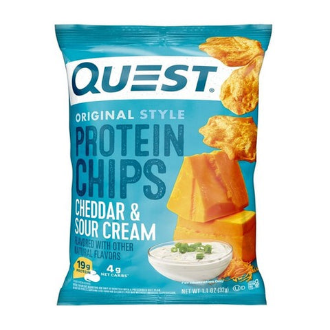 Quest, Protein Chips Chedder And Sour Cream, 8 Count Quest