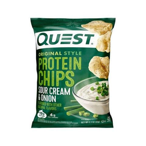 Quest, Protein Chips Sour Cream And Onion, 8 Count Quest