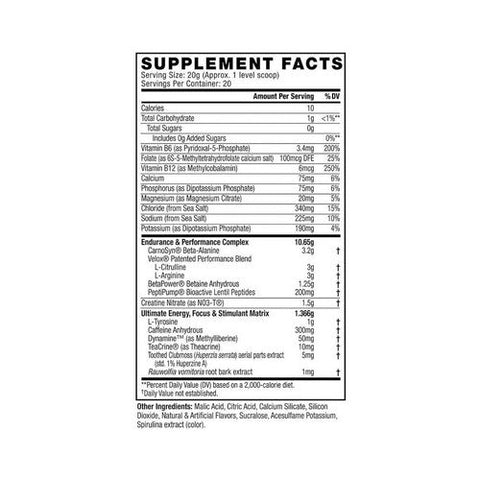 Cellucor, C4 Ultimate Pre Workout Blue Raspberry, 20 Servings (320 G) Cellucor