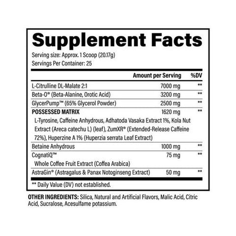 Black Magic, BZRK Pre-Workout Peach Rings, 25 Servings Black Magic