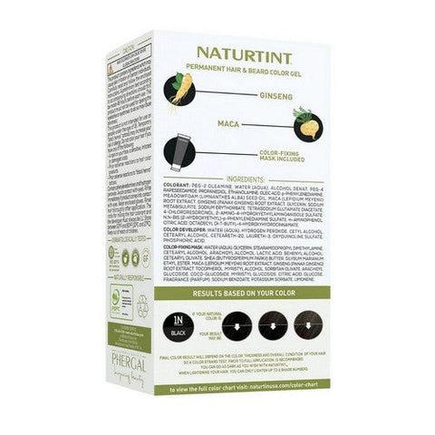 Naturtint, Mens Permanent Hair Color 1N Black, 5.75 Oz Naturtint