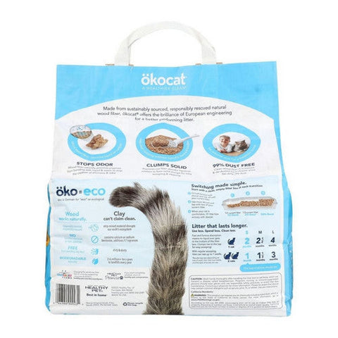 Okocat, Original Premium Clumping Wood Cat Litter, 9 Lbs Okocat