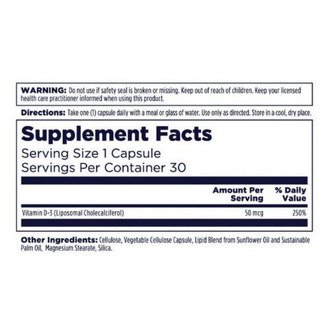 Kal, Liposomal D3, 30 Count Kal