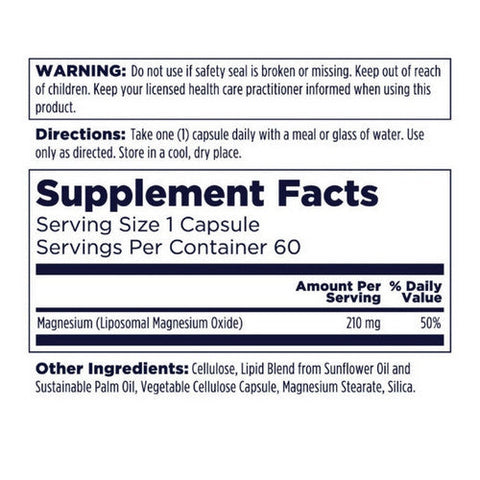 Kal, Liposomal Magnesium, 60 Count Kal
