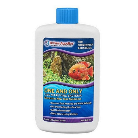 Dr Tims Aquatics, Dr. Tim's Aquatics One & Only Live Nitrifying Bacteria for Freshwater Aquariums, 8 Ounces Dr Tims Aquatics