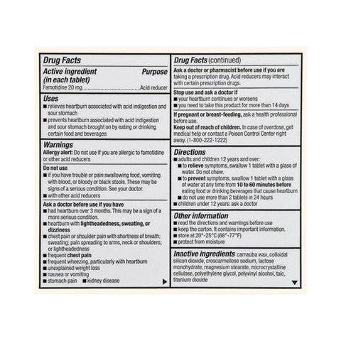 Foster And Thrive, Maximum Strength Acid Reducer, 20 Mg, 25 Tabs Foster And Thrive