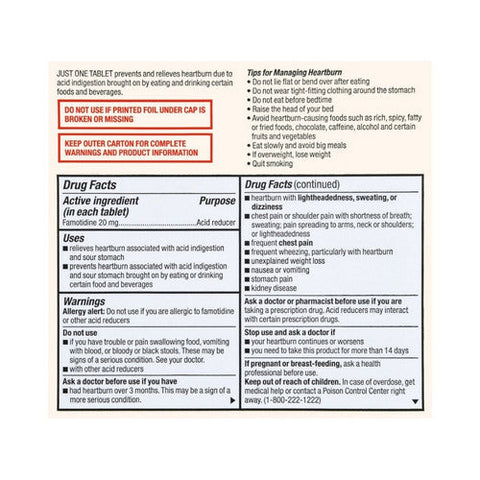Foster And Thrive, Maximum Strength Acid Reducer Famotidine, 20 Mg, 50 Tabs Foster And Thrive