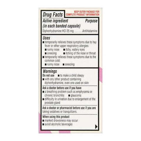 Foster And Thrive, Allergy Relief Diphenhydramine Hcl, 25 Mg, 100 Caps Foster And Thrive