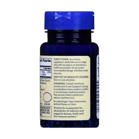 Foster And Thrive, Vitamin D3 Rapid Release, 50 Mcg, 100 Softgels Foster And Thrive