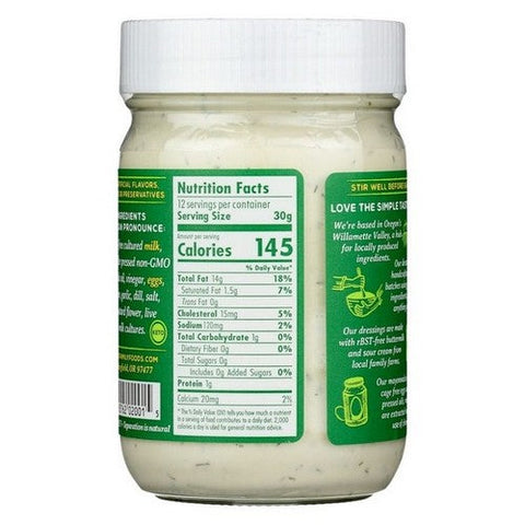 Toby's Family Foods, Ranch Dressing And Dip, 12 Oz (Case Of 6) Toby's Family Foods