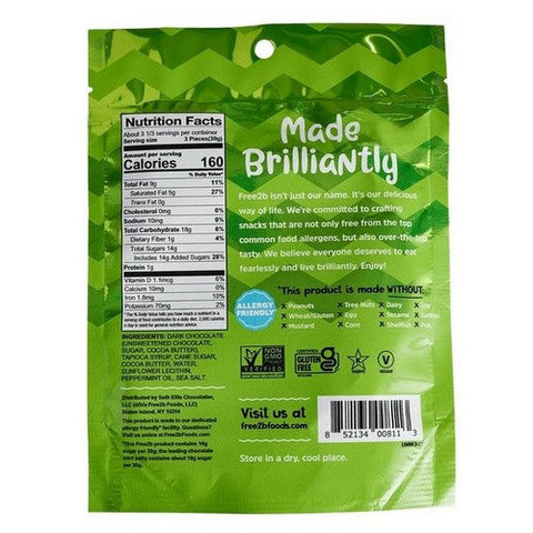 Free2B, Dark Chocolate Mint Mini, 3.5 Oz (Case Of 6) Free2B