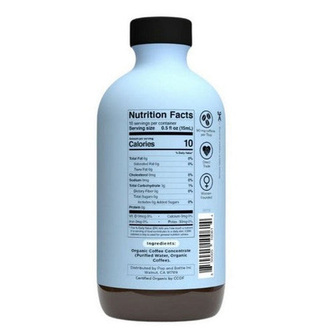 Pop & Bottle, Classic Coffee Super Concentrate, 8 Oz (Case of 6) Pop & Bottle