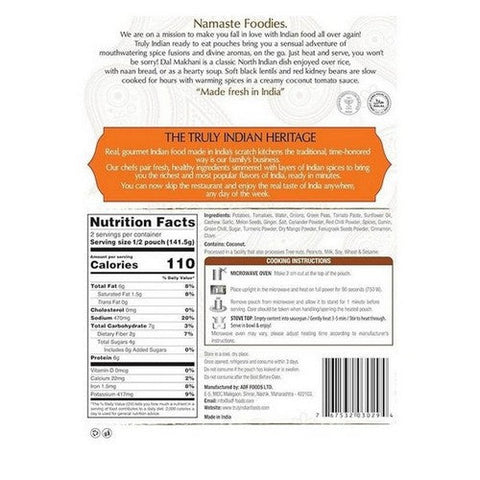 Truly Indian, Dal Makhani Vegan, 13 Oz (Case Of 6) Truly Indian