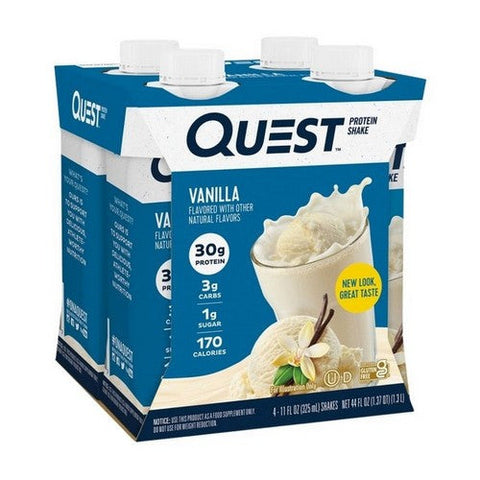Quest, Quest Protein Shakes Vanilla, 11 Oz X 4 Count (Case Of 3) Quest