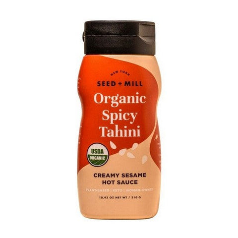 Seed Plus Mill, Organic Spicy Tahini Squeeze Bottle, 10.93 Oz (Case Of 6) Seed Plus Mill