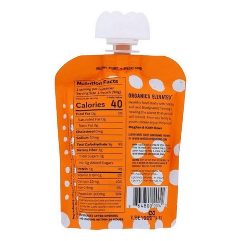 White Leaf Provisions, Baby Food Carrot Sweet Potato Pea, 90 Grams (Case Of 6) White Leaf Provisions