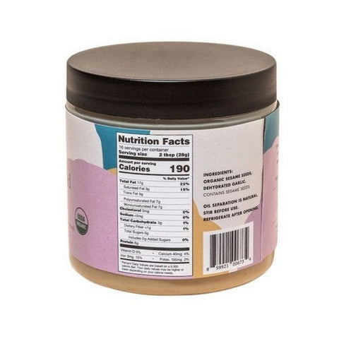 Seed Plus Mill, Organic Roasted Garlic Tahini, 16 Oz (Case Of 6) Seed Plus Mill