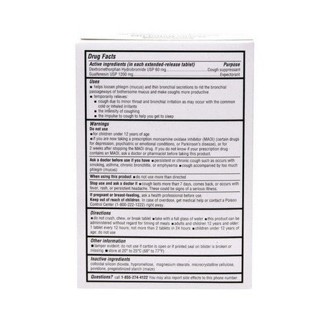 Auro Health, Guaifenesin Dextromethorphan, 60 Mg, 14 Tabs Auro Health