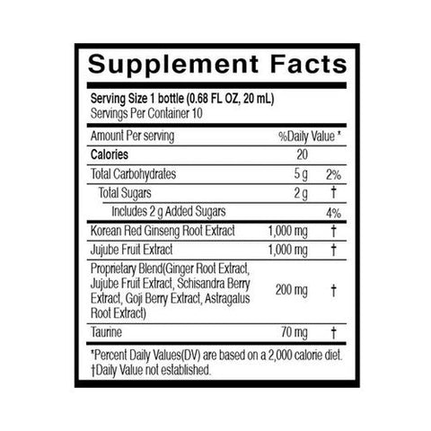JungKwanJang, Korean Red Ginseng Vital Tonic Bottles, 10 Count JungKwanJang