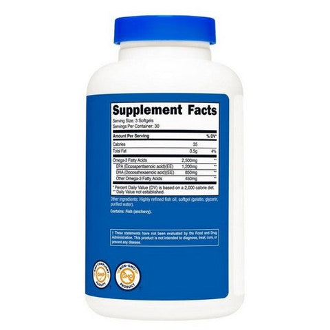 Nutricost, Omega-3, 2500 Mg, 90 Softgels Nutricost