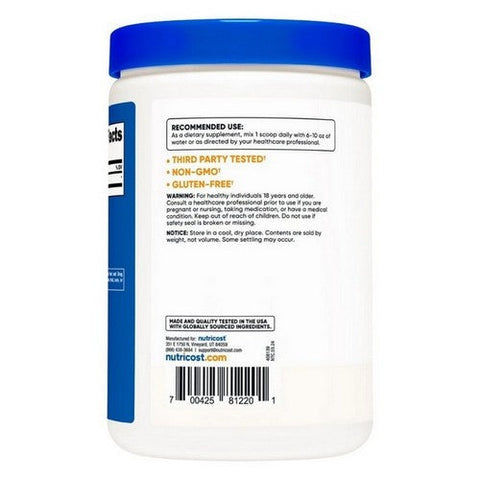 Nutricost, D-Aspartic Acid Unflavoured, 300 Grams Nutricost
