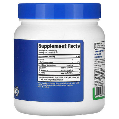 Nutricost, BCAA Powder Green Apple, 60 Servings Nutricost