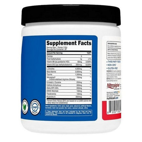 Nutricost, Preworkout Complex Fruit Punch, 30 Serving Nutricost