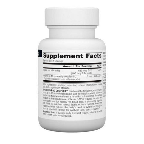 Source Naturals, Advanced B-12 Complex, 60 Tabs Source Naturals