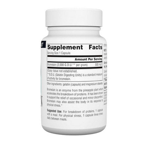 Source Naturals, Bromelain 2000 GDU, 500 MG, 60 Caps Source Naturals