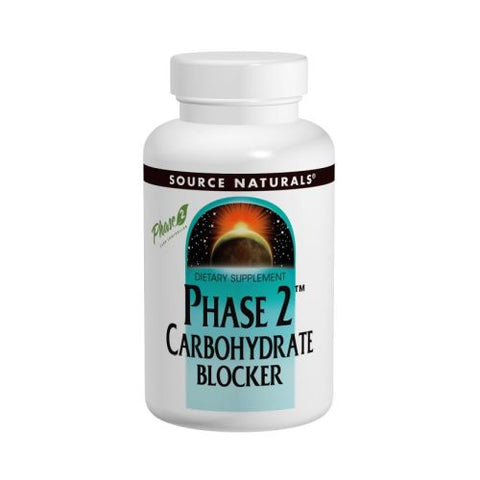 Source Naturals, Phase 2 Carbohydrate Blocker, 500 mg, 120 Tabs Source Naturals