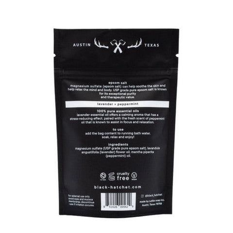 Latika Soap, Black Hatchet Bath Soak Relax, 4 Oz Latika Soap